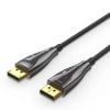 Vention Optical DP Male to Male HD Cable 8K 20M Black Zinc Alloy Type