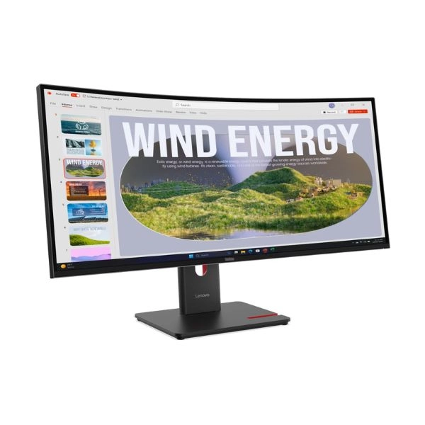 Ảnh minh họa Màn hình LCD Lenovo ThinkVision T34WD-40 64AEGAR1VN (34 inch/ 3440 x 1440/ 300 cd/m2/ 4ms/ 120Hz/ Curved) 1
