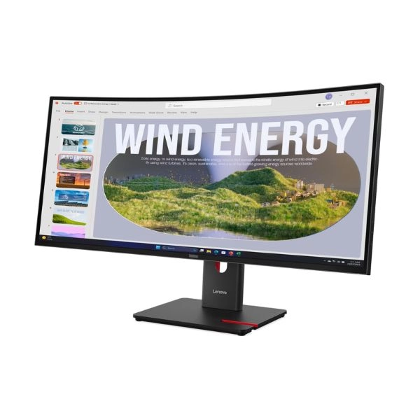 Ảnh minh họa Màn hình LCD Lenovo ThinkVision T34WD-40 64AEGAR1VN (34 inch/ 3440 x 1440/ 300 cd/m2/ 4ms/ 120Hz/ Curved) 2
