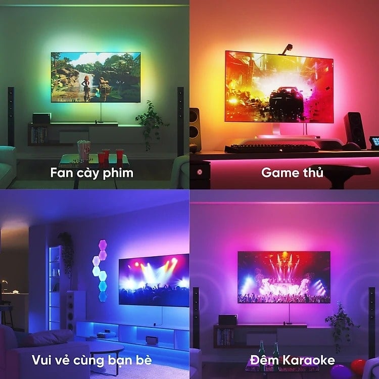 Ảnh minh họa Nanoleaf 4D Screen Mirror + Lightstrip Kit (TVs & Monitors) 2