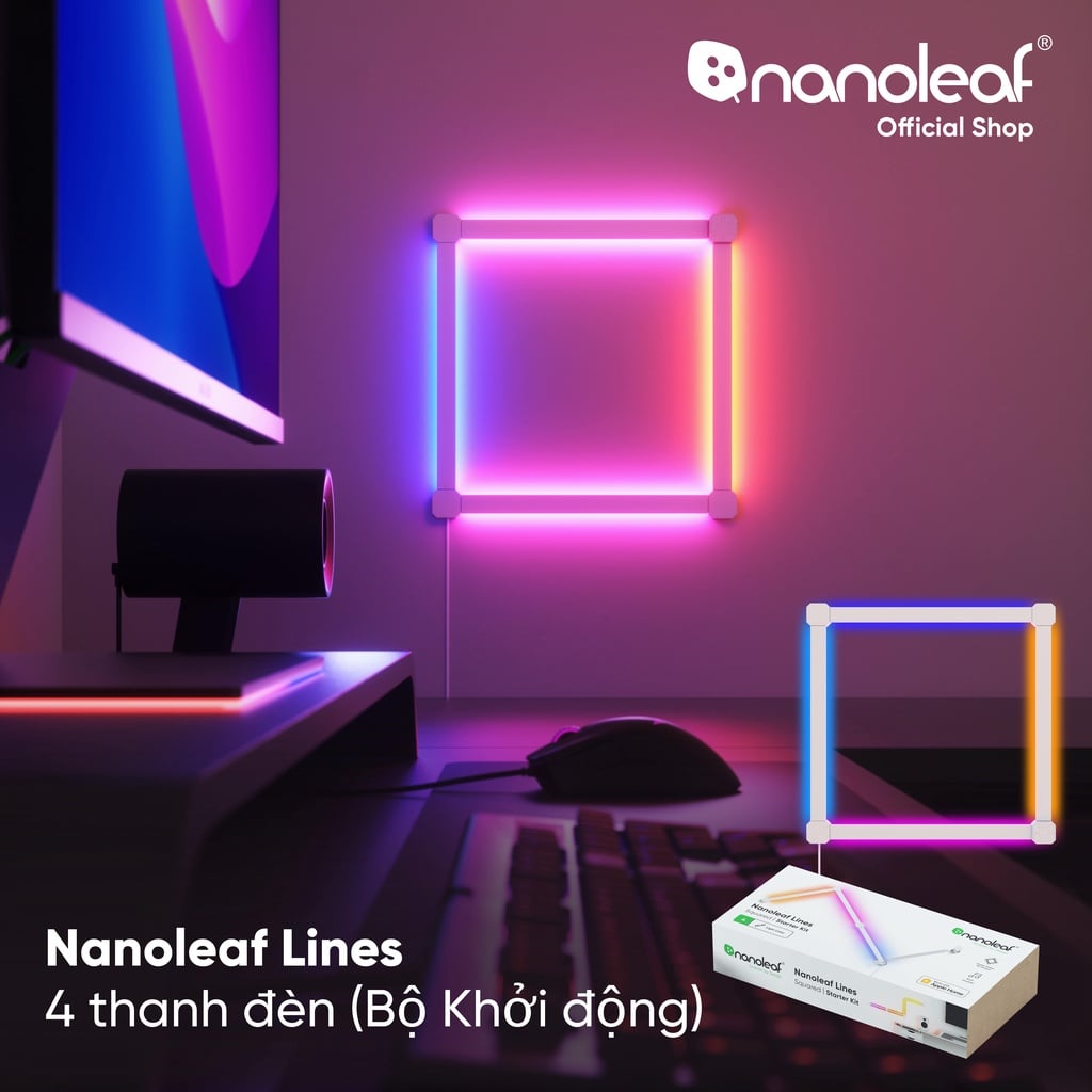 Ảnh minh họa Nanoleaf Lines 90 Degrees Smarter Kit (4 Lines) 1