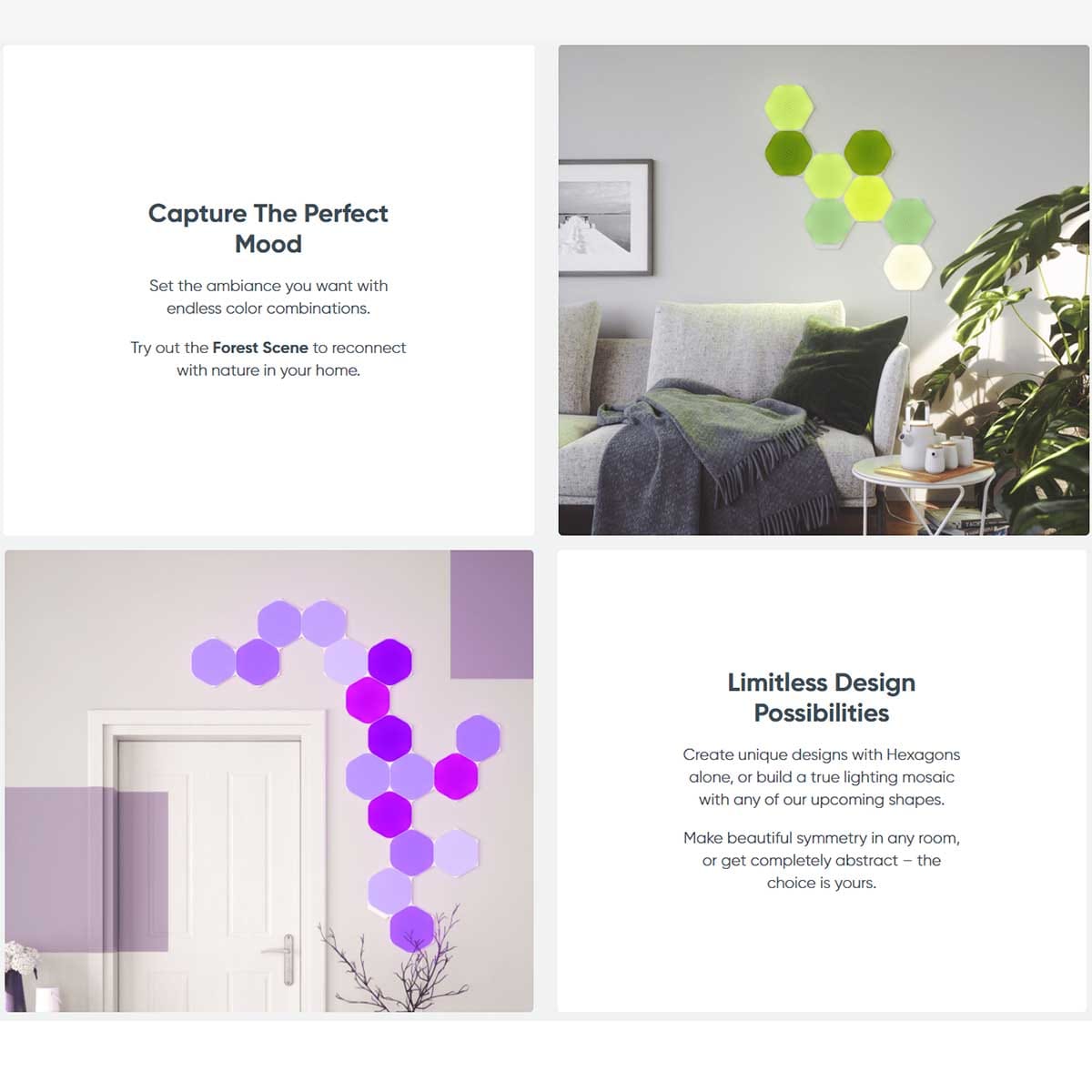 Ảnh minh họa Nanoleaf Shapes Hexagons Starter Kit 9 miếng lục giác 1