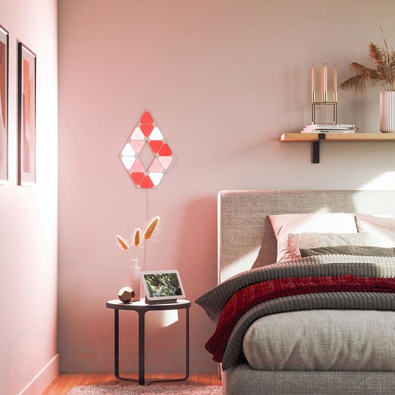 Ảnh minh họa Nanoleaf Shapes Mini Triangles Smarter Kit 9 miếng tam giác và nguồn 3