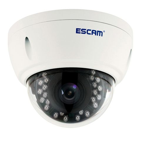 Camera IP mái vòm ESCAM Dome QD420 4.0MP – Chống nước, Phát hiện chuyển động, Tầm nhìn ban đêm