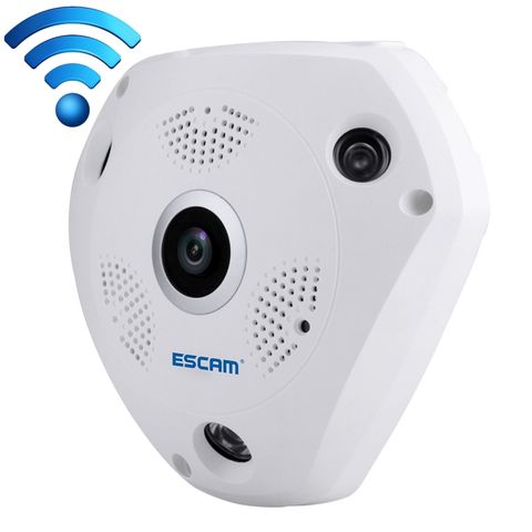 ESCAM Shark QP180 – Camera mắt cá 360° WiFi 1.3MP, Giám sát toàn cảnh