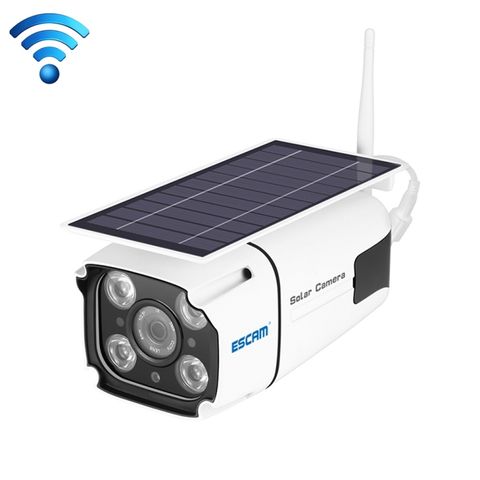 Camera IP WiFi ESCAM QF260 – 1080P, Bảng năng lượng mặt trời, IP66