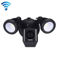  ESCAM QF608 Màu Đen – Camera WiFi 1080P Floodlight, báo động PIR 270° 