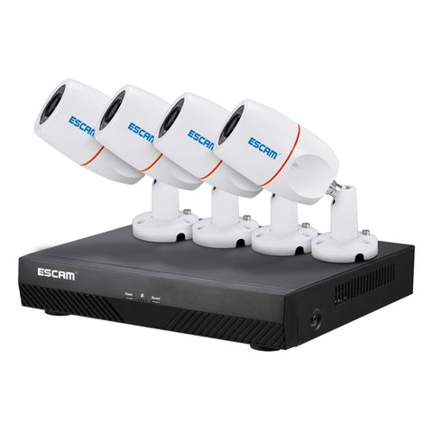 ESCAM PNK405 NVR Kits – Hệ thống an ninh HD 1080P 4 kênh với tầm nhìn ban đêm