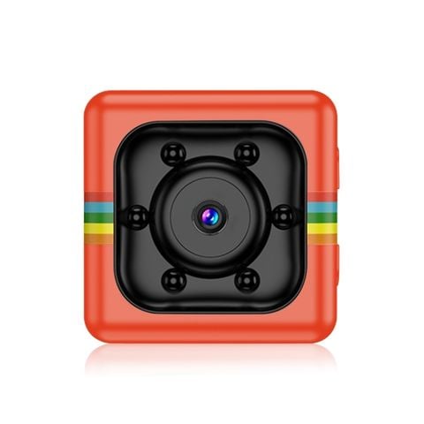 SQ11 DV Red – Camera mini thể thao HD 480p, hồng ngoại, phát hiện chuyển động