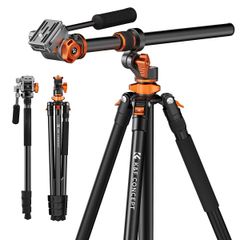  K&F Concept Fluid Head Video Tripod, Monopod T254A7+FH-03 KF09.137 