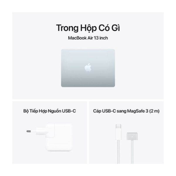 Ảnh minh họa Laptop Apple MacBook Air M5 13 inch Sky Blue MDHK4SA/A (M5/ Ram 24GB/ SSD 1TB/ 13 inch/ MacOS/ 1Y/ Sky Blue) 1