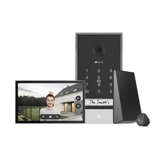 Chuông cửa thông minh EZVIZ EP7 2K kèm màn hình và pin năng lượng mặt trời
