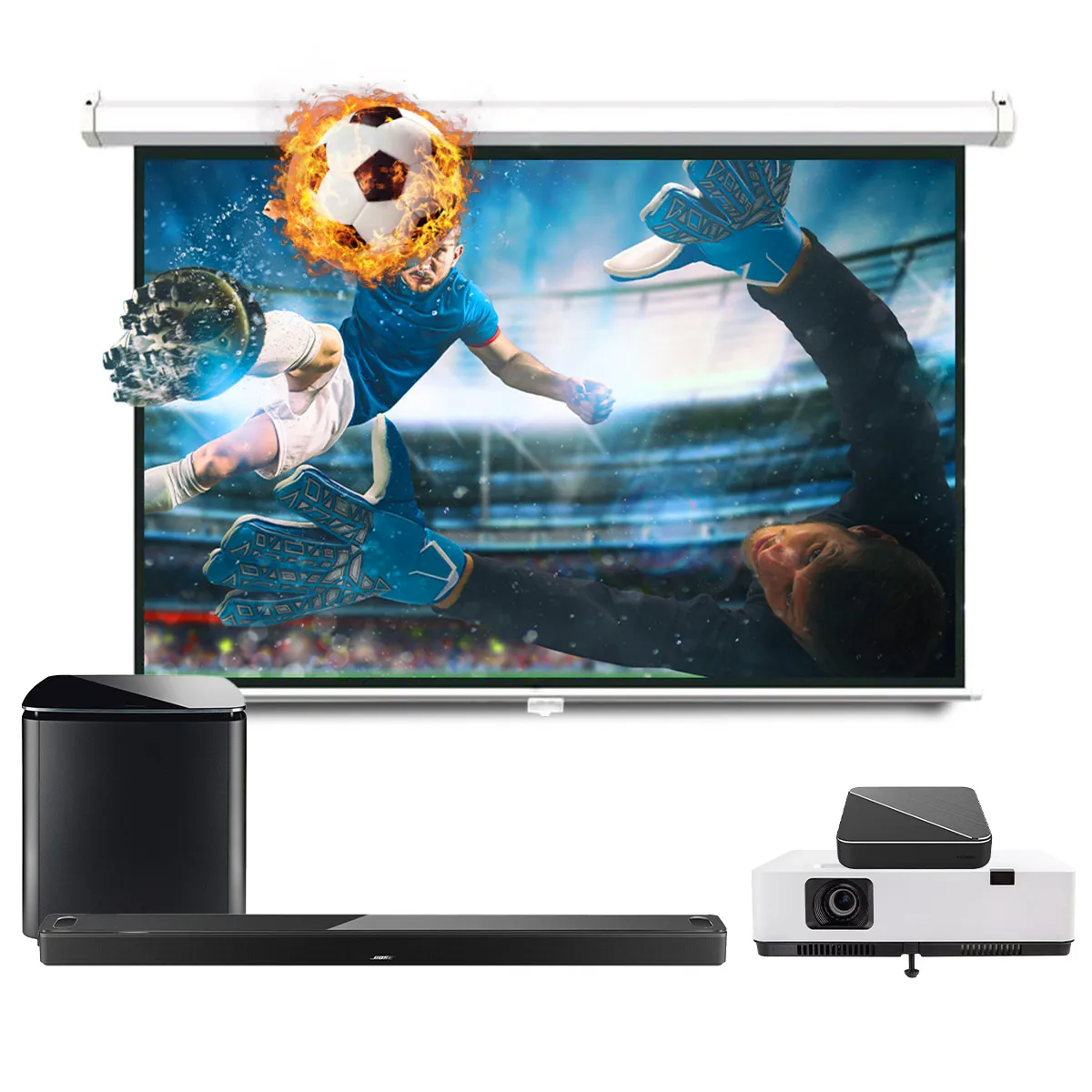 Ảnh minh họa Dàn âm thanh giải trí xem phim, bóng đá 04 (Bose Smart Ultra Soundbar, Bose Bass Module 700, SMX MX - L351X,…) 1