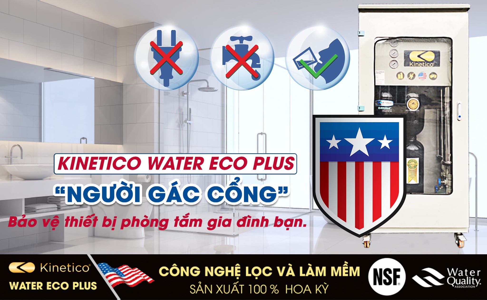 Ảnh minh họa Hệ thống lọc tổng và làm mềm nước 2in1 Kinetico Water Eco Plus ( Made in USA) 2