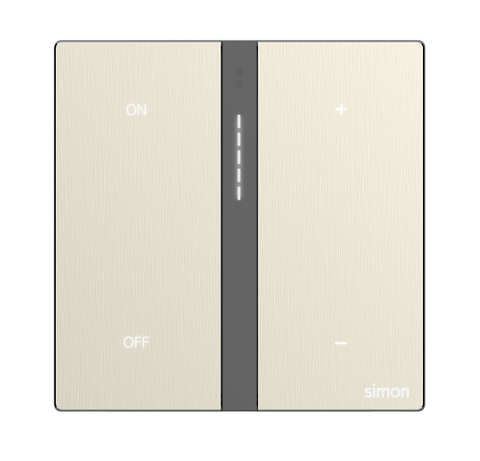 Module công tắc Dimmer đèn đơn Simon M7 Smart 66E8015MTY-2C màu vàng
