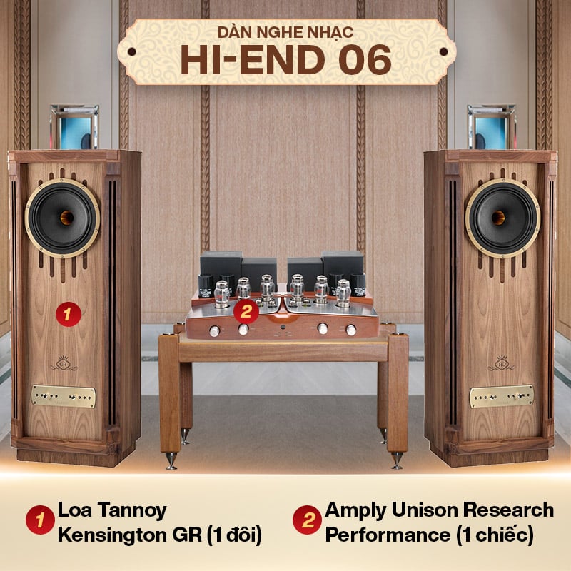 Ảnh minh họa Dàn nghe nhạc Hi-End 06 (Tannoy Kensington GR + Unison Research Performance) 1