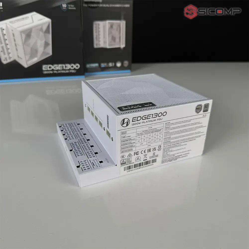 Ảnh minh họa NGUỒN LIAN LI EDGE SERIES EG1300 WHITE 1300W 80 PLUS PLATIUM 2