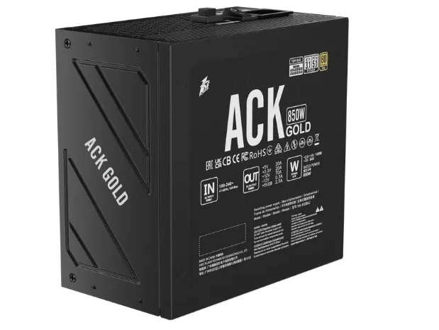 NGUỒN MÁY TÍNH 1STPLAYER ACK-GLD-850 850W ĐEN (80 PLUS GOLD)