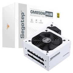  Nguồn Máy Tính 850W Segotep GM ATX 3.0 PCIE 5.0 (Trắng) 