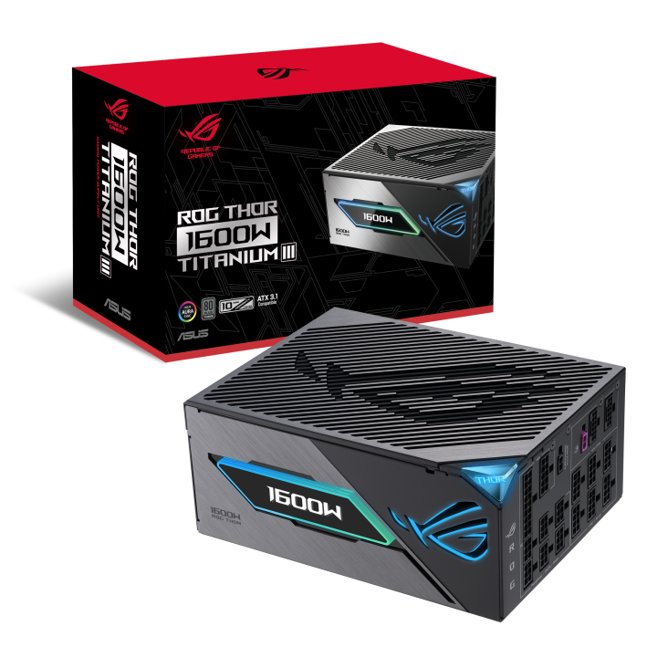 Nguồn máy tính ASUS ROG Thor 1600W Titanium III 80Plus Titanium
