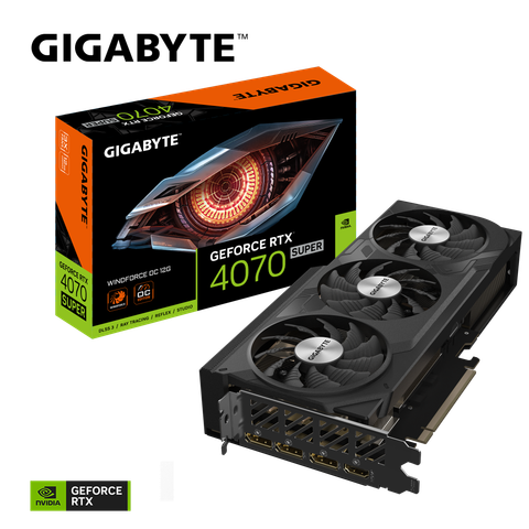 Card màn hình GIGABYTE GeForce RTX 4070 SUPER WINDFORCE OC 12G