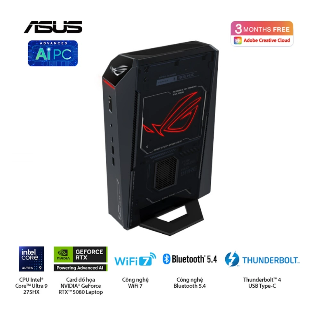 Ảnh minh họa Máy bộ ASUS Mini PC ROG NUC RNUC15JNK7X569A0 (Ultra 7 255HX/ Ram 16GB/ SSD 1TB/ RTX 5060/ Windows 11 Home/ 3Y) 1