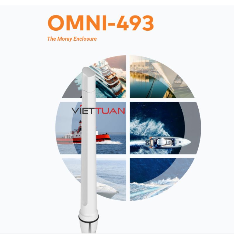 Antenna OMNI-493, 5G/LTE hàng hải đa hướng hiệu suất cao băng tần siêu rộng