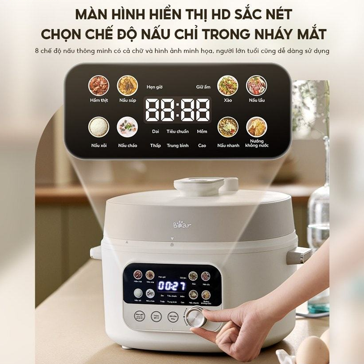 Ảnh minh họa Nồi áp suất Bear 4L SB-AS40W 3