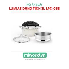  Nồi áp suất Lumias dung tích 3L LPC-068, kèm khay hấp 