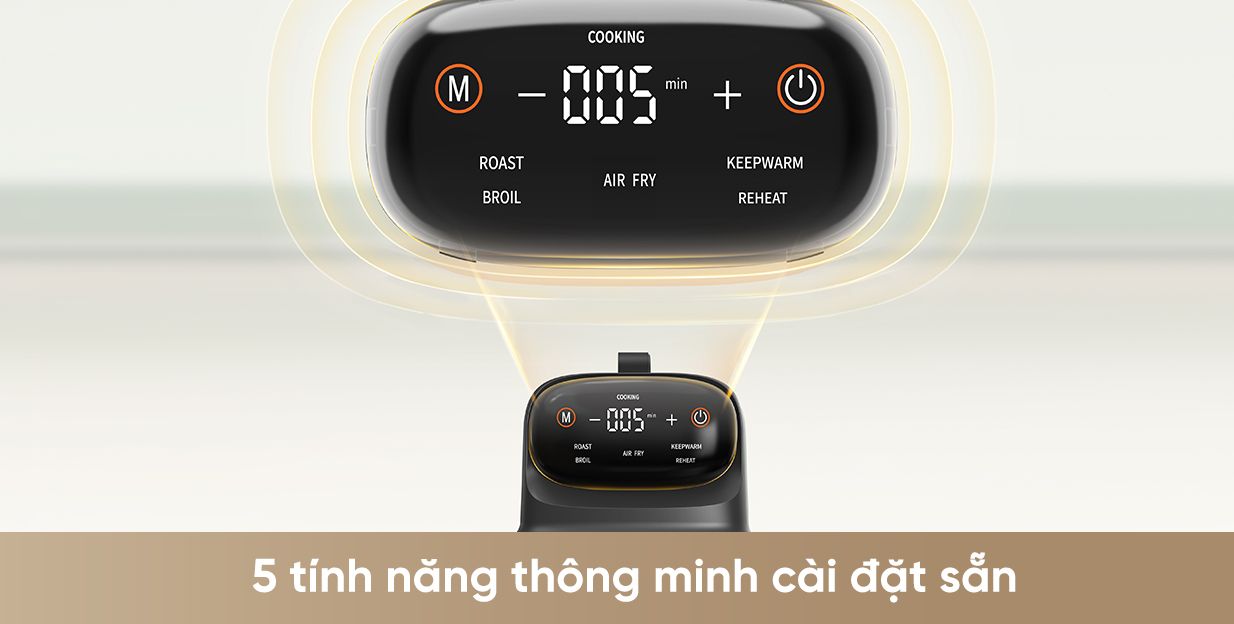 Ảnh minh họa Nồi chiên không dầu Dreame PT60 3