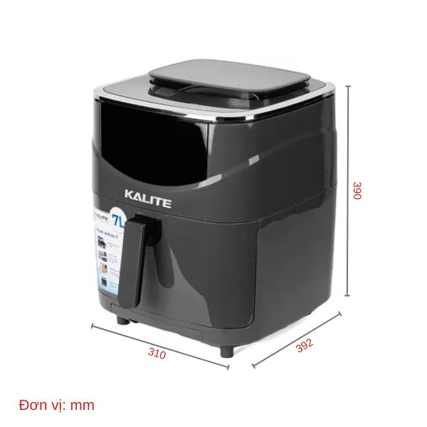 Ảnh minh họa Nồi chiên không dầu kết hợp hấp Kalite STEAM-7 1