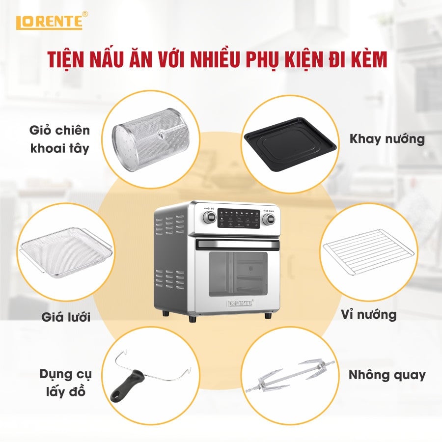 Ảnh minh họa Nồi chiên không dầu Lorente LT-1600 2