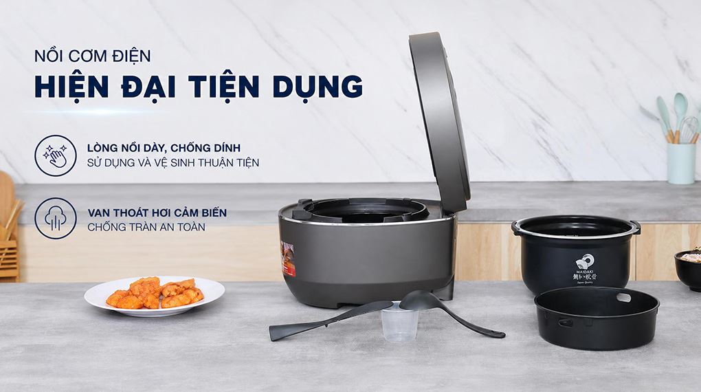 Ảnh minh họa Nồi cơm áp suất cao tần Sharp 1.8 lít KS-XW181V-S 2