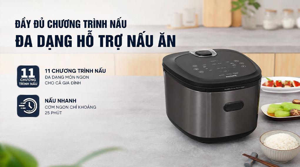 Ảnh minh họa Nồi cơm cao tần Philips 1.5 lít HD5210/82 3