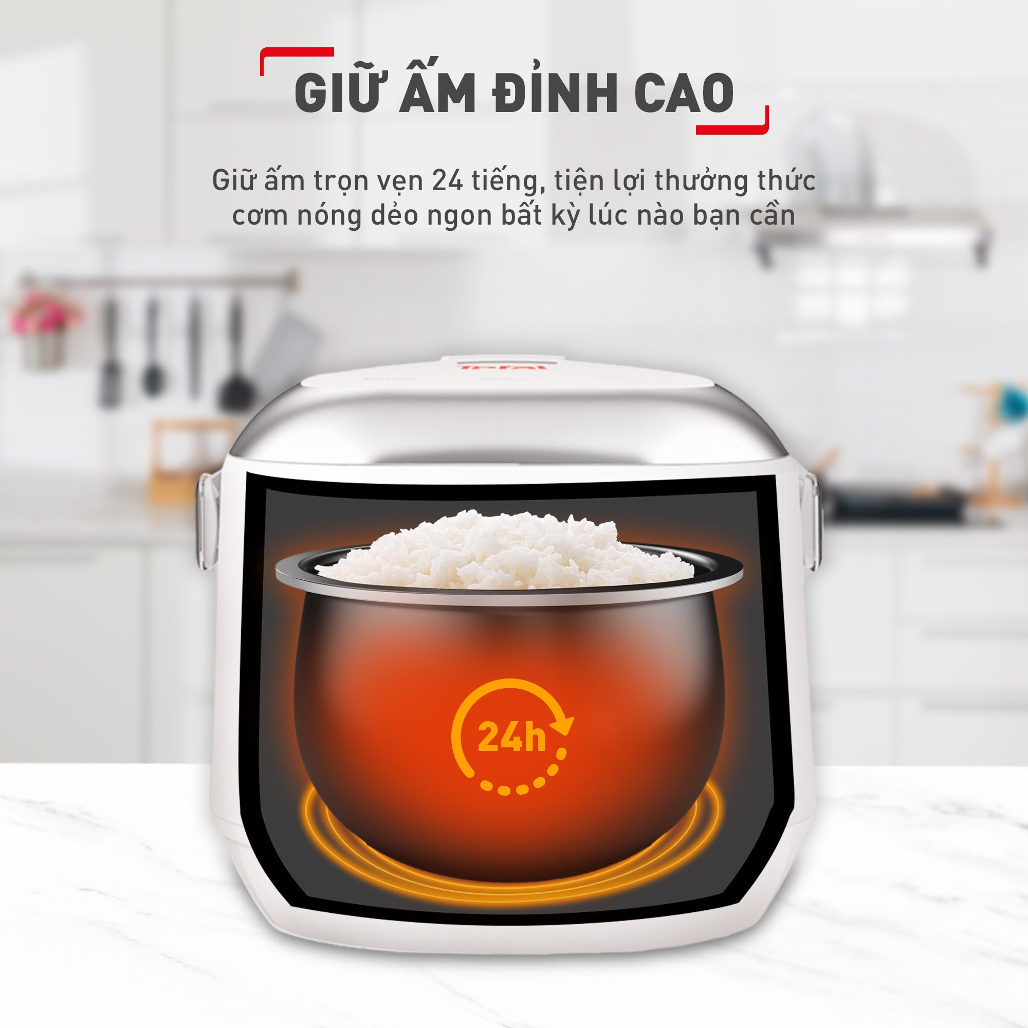 Ảnh minh họa Nồi cơm cao tần Tefal mini RK604165 - 0.7L 3