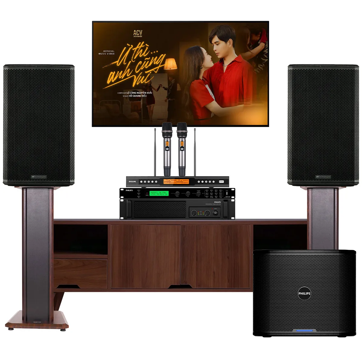 Ảnh minh họa Dàn karaoke gia đình dBTechnologies 23 (dBTechnologies LVX P12, Philips CSS1917/70, CSS1910/70, CSS2110/70, CSS2890/70) 2