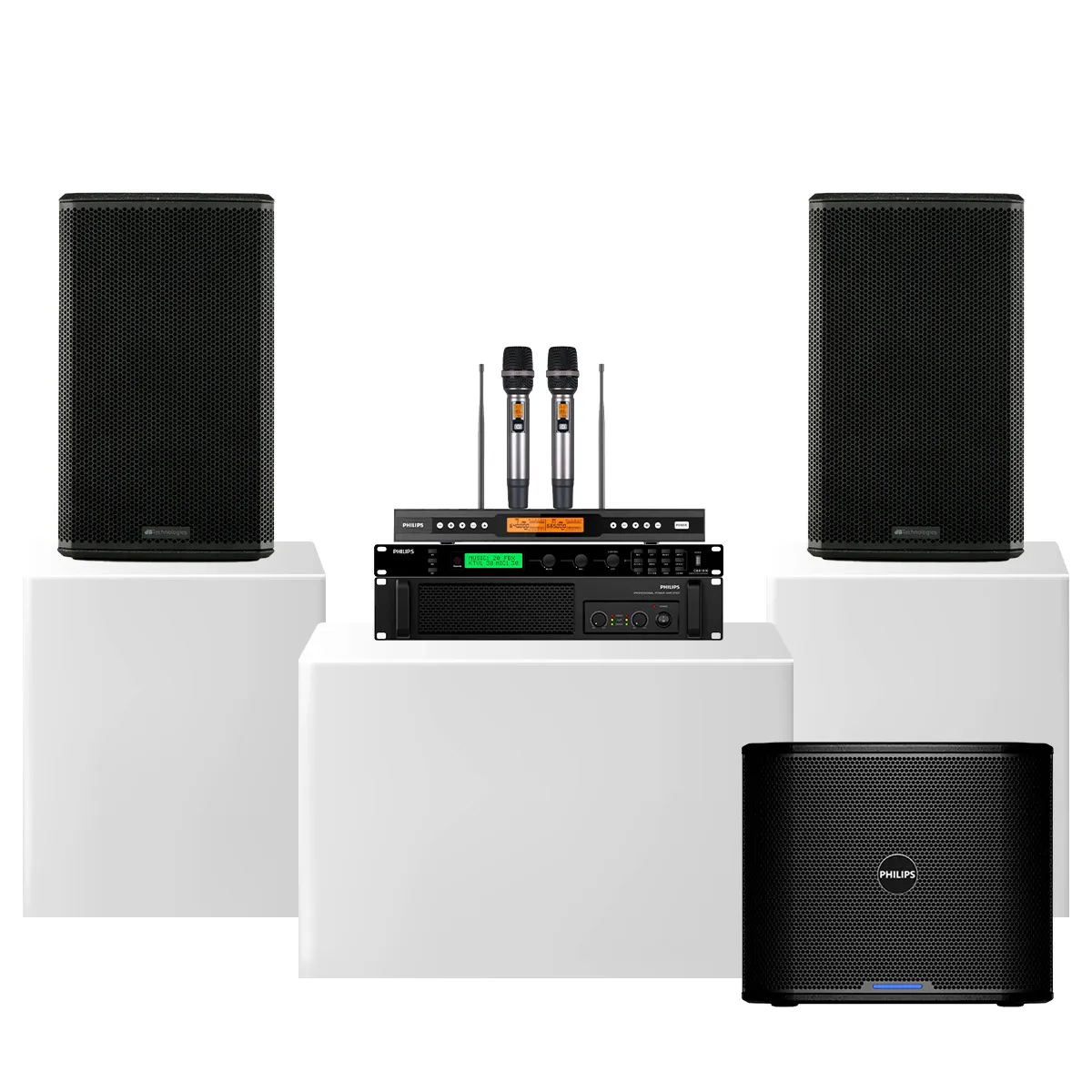 Ảnh minh họa Dàn karaoke gia đình dBTechnologies 23 (dBTechnologies LVX P12, Philips CSS1917/70, CSS1910/70, CSS2110/70, CSS2890/70) 3