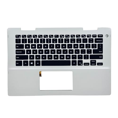 Ảnh minh họa Thay Vỏ Laptop Dell Inspiron 14 5482 5491 41KVJ 041KVJ Silver Replacement Laptop Upper Case Palmrest Backlit Keyboard Assembly Part for Zin 1