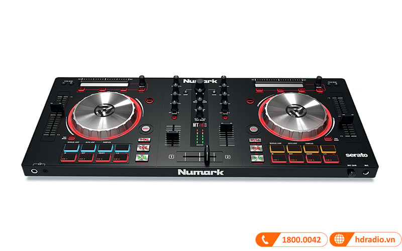 Ảnh minh họa Numark Mixtrack Pro 3, Kết nối máy tính/MAC, Serato DJ, 1,9 kg, Mới 2