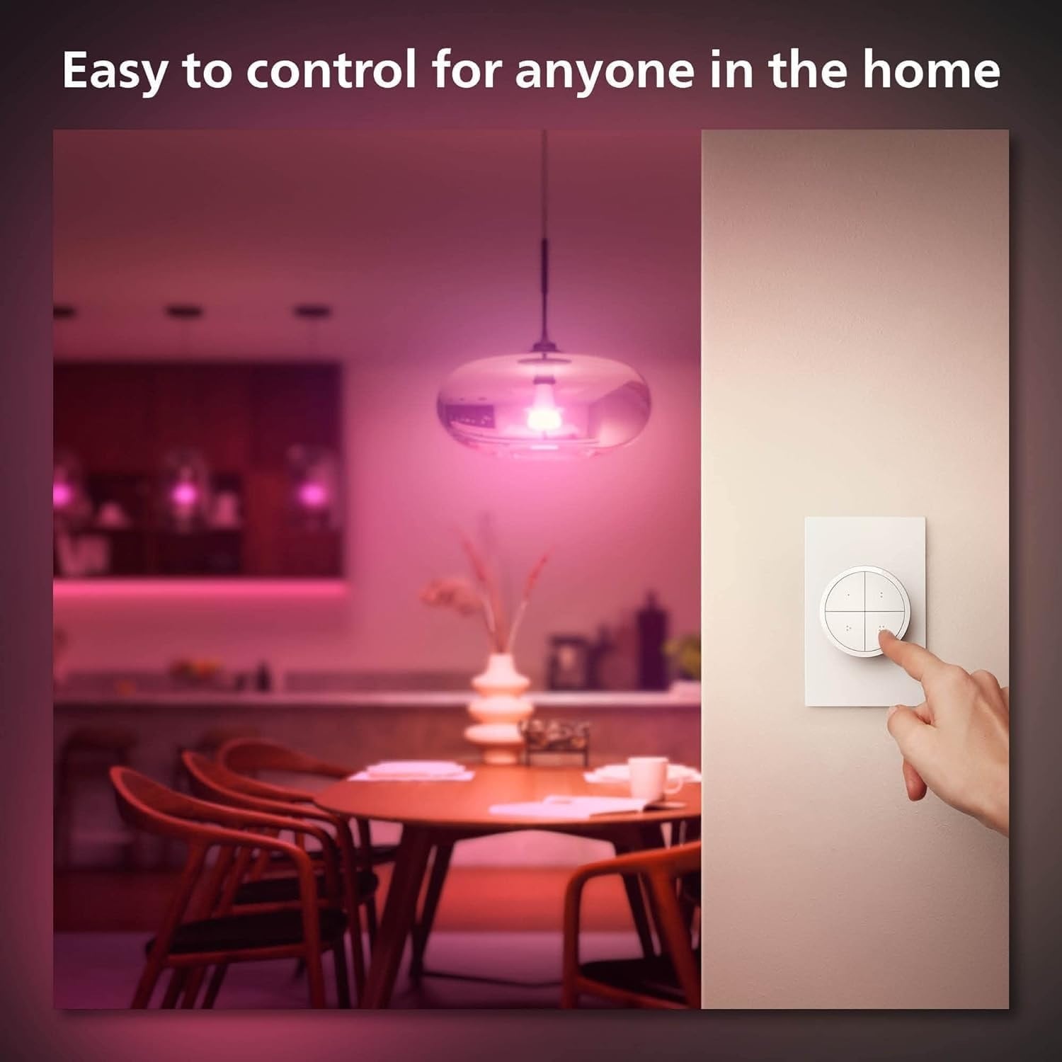 Ảnh minh họa Nút điều khiển không dây Philips Hue Tap Dial Switch 2