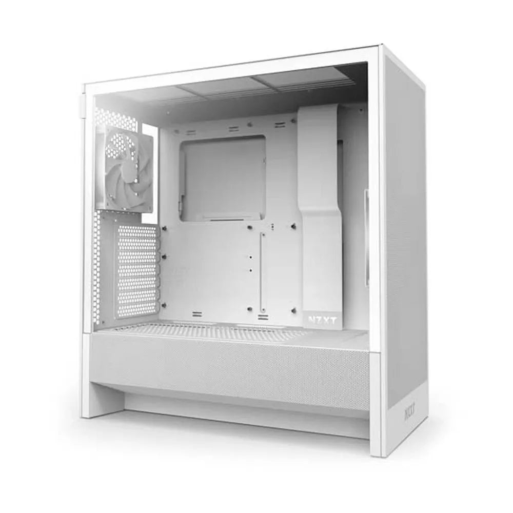 NZXT H5 Flow (2024) - Vỏ case gaming ATX Mid-Tower - Trắng