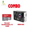 Combo Camera Hành Trình EKEN H6S Và Thẻ Nhớ Sandisk ULTRA A1 CLASS 10