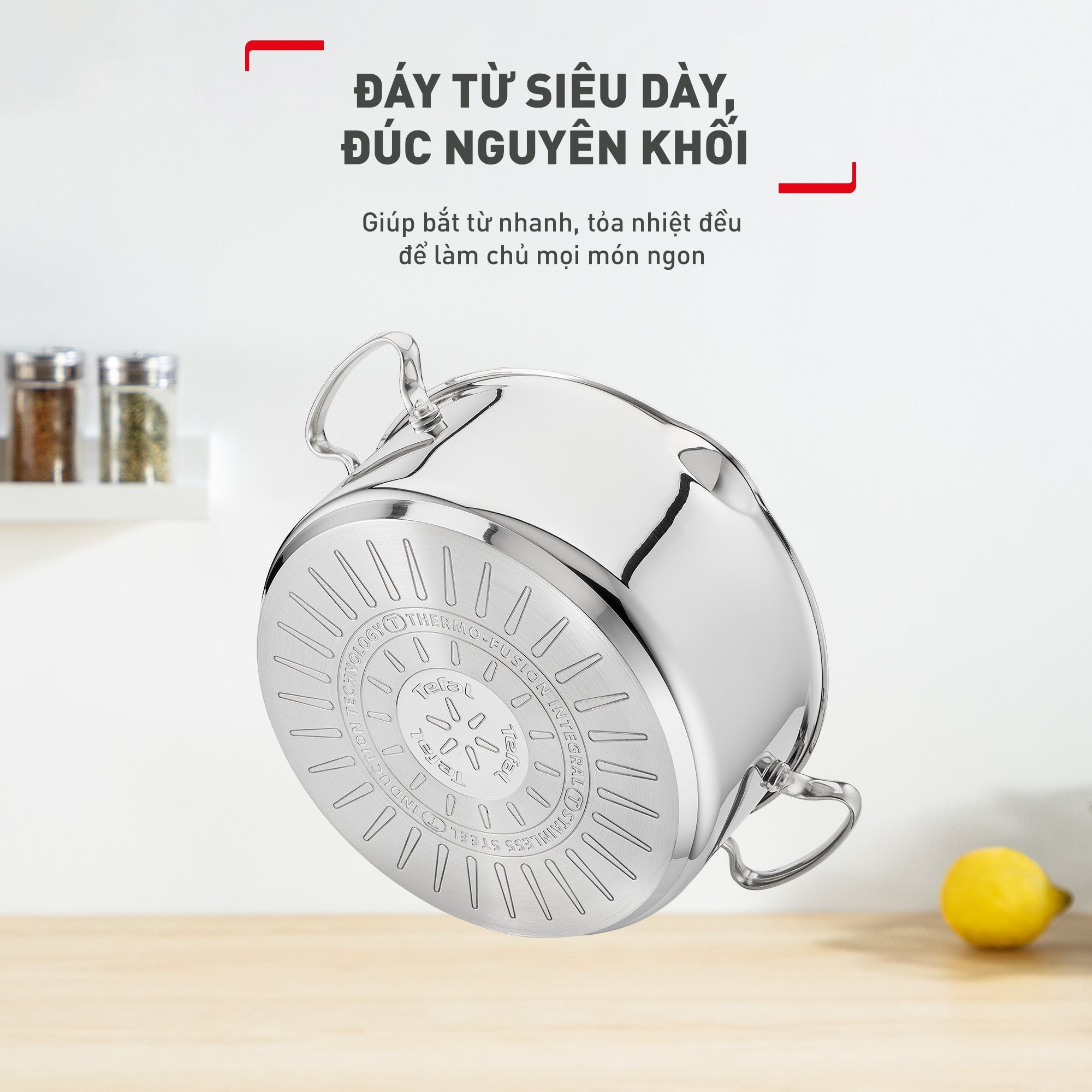 Ảnh minh họa Bộ 5 nồi Inox cao cấp Tefal Duetto Plus, quánh 16cm/nồi 18cm/nồi 20/nồi 22cm/nồi 24cm 2