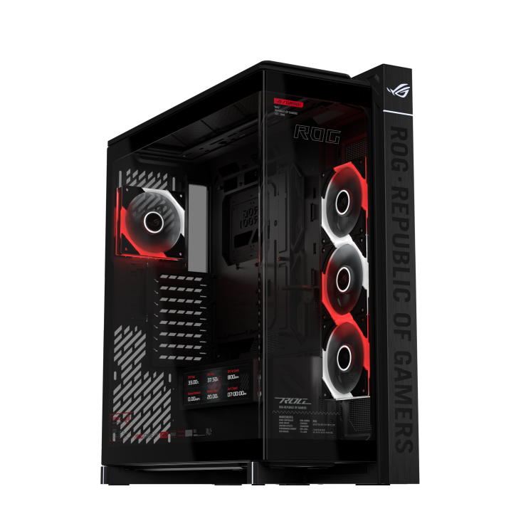 Vỏ Case ASUS ROG Cronox ARGB (Full Tower Panoramic, Màn Hình LCD 9.2 Inch)