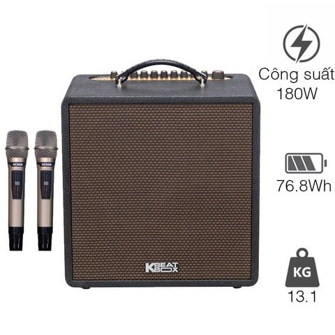 Loa Acnos QUAD 68 Pro, Công Suất 180W, Bluetooth, AUX, Optical, Mic