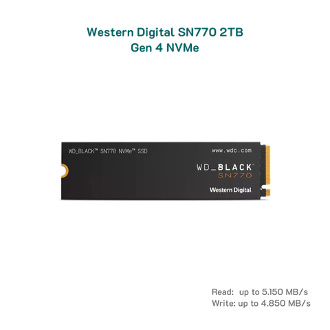 Ổ cứng 2Tb Western Digital SN770 NVMe PCIe 4.0 x4