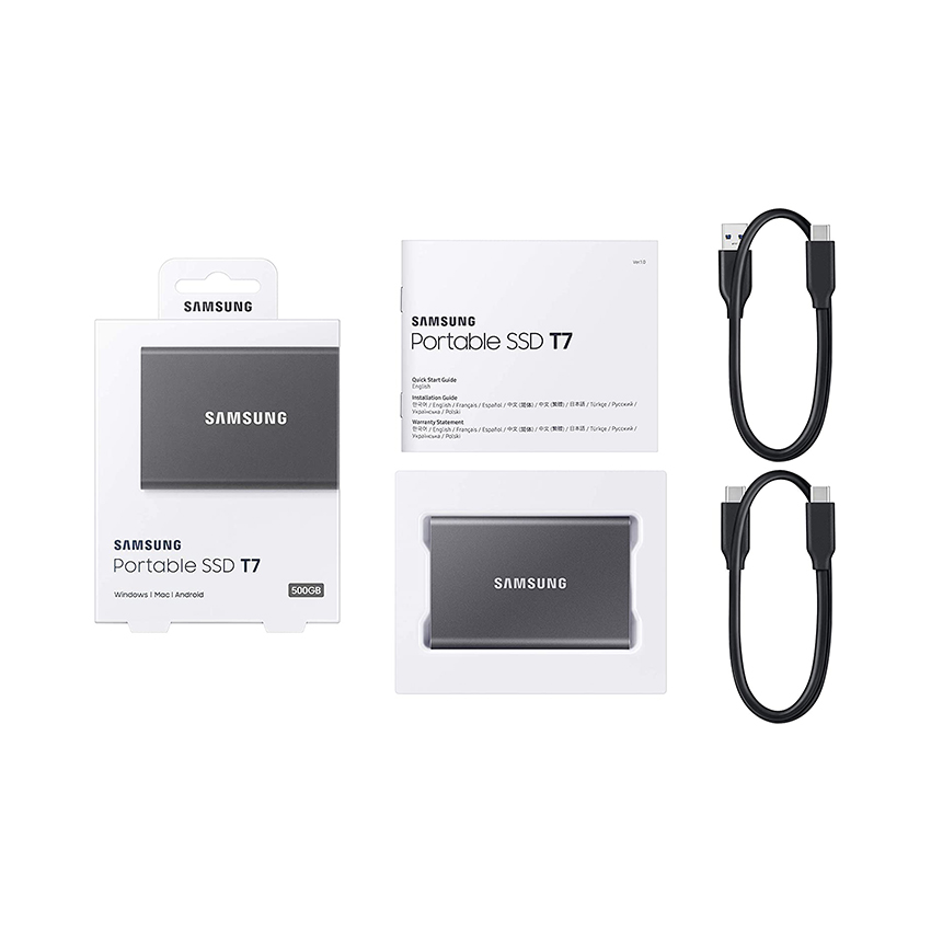 Ảnh minh họa Ổ cứng di động SamSung T7 500GB 2.5" USB C - Black 3