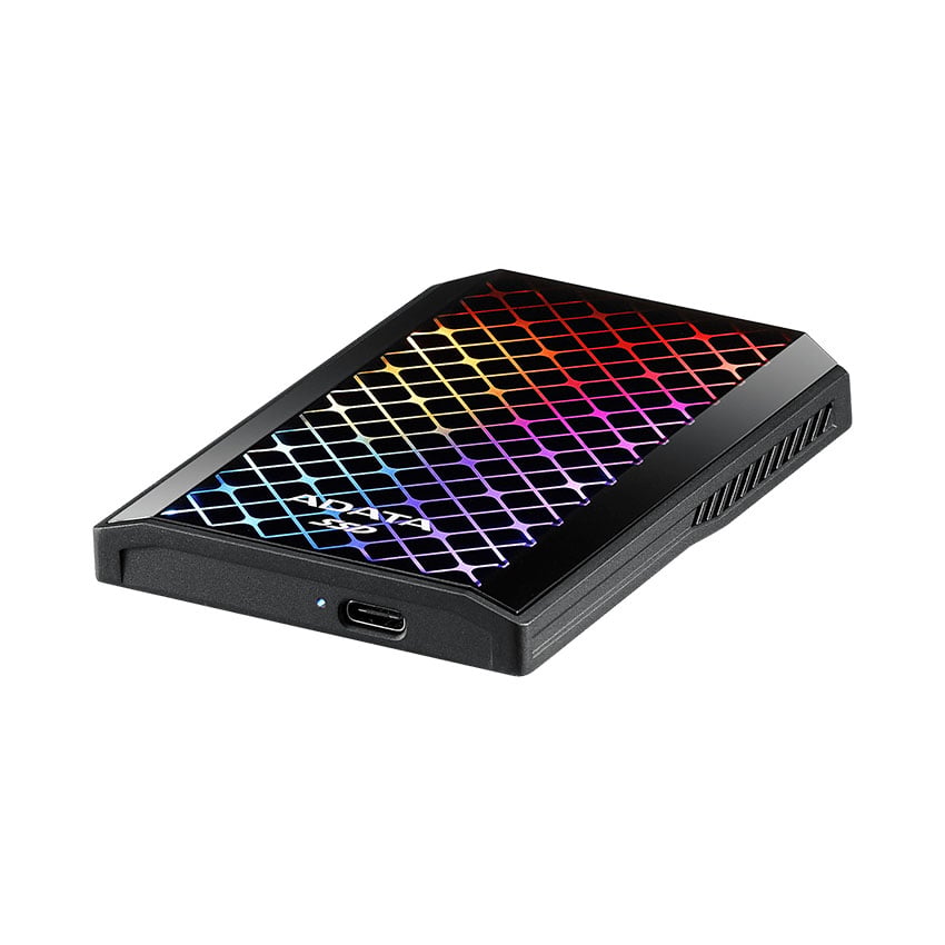 Ảnh minh họa Ổ cứng di động SSD 512GB Adata ASE900G Led RGB - Black 2