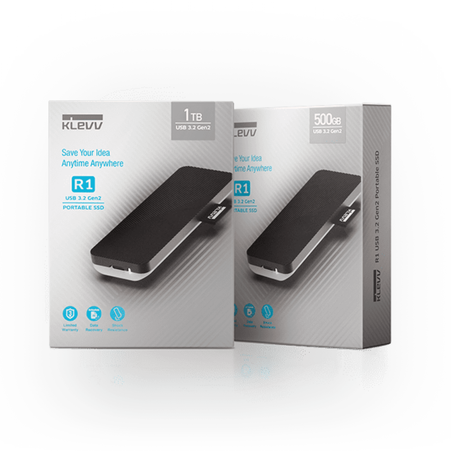 Ảnh minh họa Ổ cứng di động SSD Klevv R1 500GB Gen 3.2 1