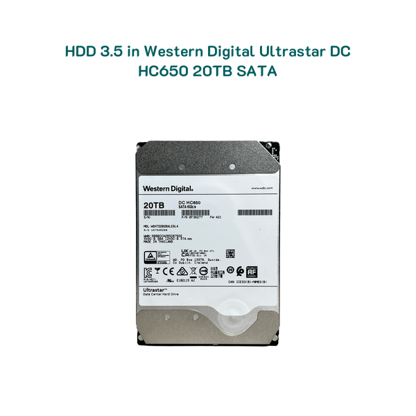 Ổ cứng HDD 3.5in WD Ultrastar DC HC650 20TB